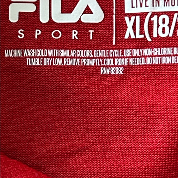 Fila Classic Red Polo Shirt - Picture 8 of 8
